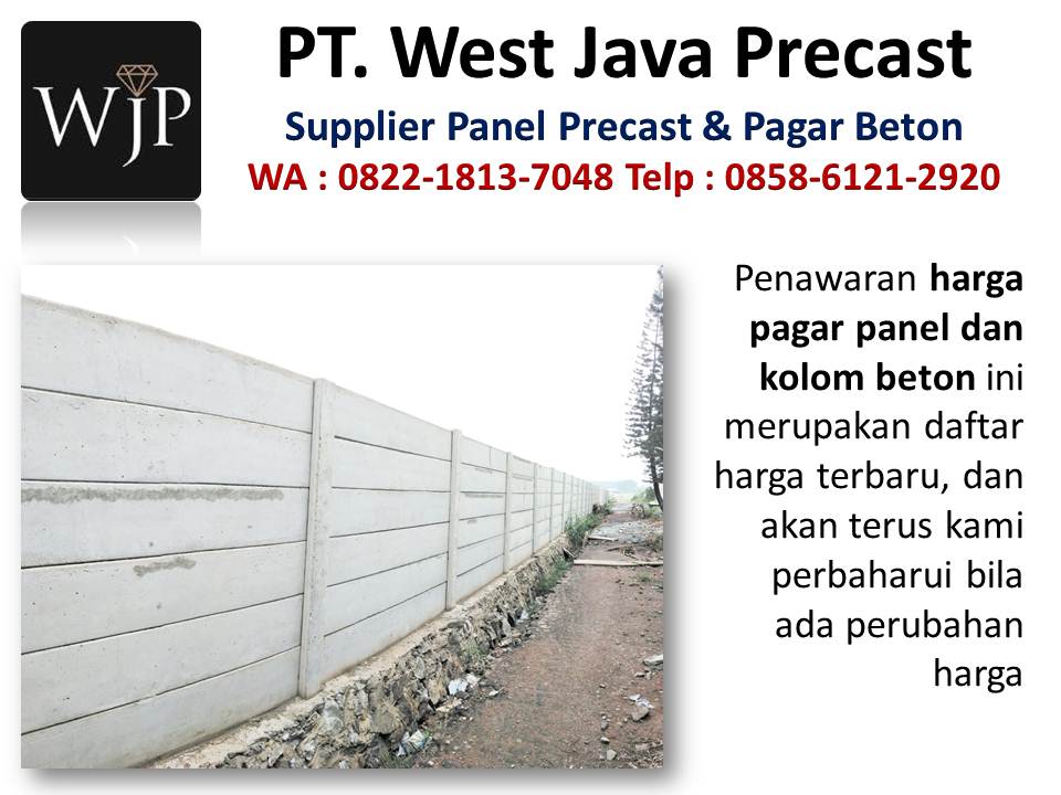 Pabrik pagar dengan beton hubungi wa : 082218137048, pabrik pagar panel beton precast di Bandung Vendor-pagar-beton-precast